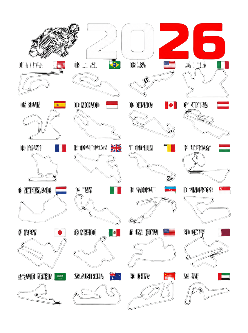 Sport Motorcycle Sportbike Moto 2026 Gp Racing T Shirt - Official t-shirts merchandise