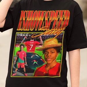 IShowSpeed Vintage Retro Y2K Unisex T-Shirt | IShowSpeed Fan Gift | IShowSpeed Fan Shirt | IShowSpeed Streamer | CR7 Fan | Siuuu Sewey Tee